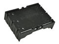 Battery holder; 1045; 3x18650; for PCB horizontal; container; black; 18650