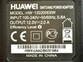 Zasilacz; wtyczkowy; HW-120200E6W; 12V DC; 2A; 2,1/5,5mm prosty; kolor czarny; Huawei