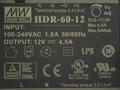 Power Supply; DIN Rail; HDR-60-12; 12V DC; 4,5A; 54W; LED indicator; Mean Well