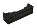 Battery holder; 1042; 1x18650; for PCB horizontal; container; black; 18650