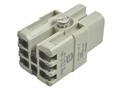 Socket; Han D; 09210072732; 7 ways; 3A; polycarbonate; straight; crimped; 10A; 250V; grey; silver plated; IP65; Harting; RoHS