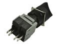 Switch; rotary; LAS1-BY-11X/23; ON-(OFF)+OFF-(ON); 2 positions; momentary; na panel; solder; 1 way; black; 0,1A; 250V AC; black; plastic; IP40; Onpow