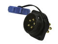 Plug; SP2113/P5-2C; 5 ways; screw; 4,0mm2; SP21; for panel; 21mm; IP68; 30A; 500V; Weipu; RoHS