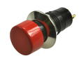 Switch; push button; PB301BR; OFF-(ON); red; no backlight; solder; 2 positions; 3A; 125V AC; 14mm; 25mm; Highly