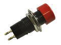 Przełącznik; przyciskowy; PB301BR; OFF-(ON); czerwony; bez podświetlenia; do lutowania; 2 pozycje; 3A; 125V AC; 14mm; 25mm; Highly