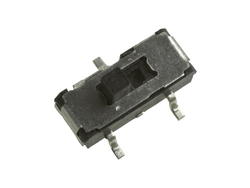 Przełącznik; suwakowy; MS-12D17-T/R; ON-ON; powierzchniowy (SMD); R=5,0mm; 2 pozycje; 1 tor; 9mm; 3,5mm; 5,5mm; 2mm; 0,3A; 6V DC; bez możliwości przykręcenia; Canal