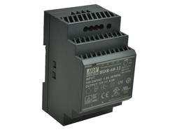 Power Supply; DIN Rail; HDR-60-12; 12V DC; 4,5A; 54W; LED indicator; Mean Well