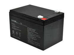 Rechargeable battery; lead-acid; maintenance-free; LP12-12; 12V; 12Ah; 151x98x94(100)mm; connector 4,8 mm; VIPOW; 3,96kg