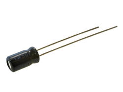 Kondensator; elektrolityczny; 1uF; 50V; SHR010M1HC07M; fi 4x7mm; 1,5mm; przewlekany (THT); luzem; Jamicon; RoHS