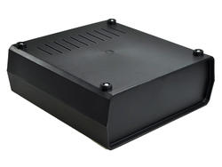 Enclosure; multipurpose; Z1W; polystyrene; 197mm; 188mm; 70mm; black; with side panels; venting holes; Kradex; RoHS