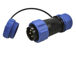 Plug; SP2110/P5II-2C; 5 ways; screw; 1,0mm2; 7-12mm; SP21; for cable; IP68; 30A; 500V; Weipu; RoHS