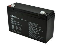 Akumulator; kwasowy bezobsługowy AGM; LP6-12; 6V; 12Ah; 150x50x94(99)mm; konektor 4,8 mm; VIPOW; 1,97kg