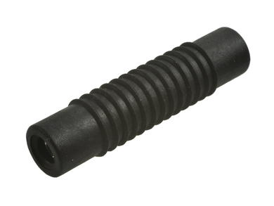 Adapter; Amass; 26.420.2; (F/F) 2x gniazdo bananowe 4mm; czarny; 42mm; mufa; 24A; 60V; mosiądz niklowany; PVC; RoHS; 6.203