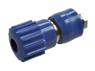 Binding post; 4mm; RG207 BL; M4; blue; 16A; 60V; 38mm; RoHS