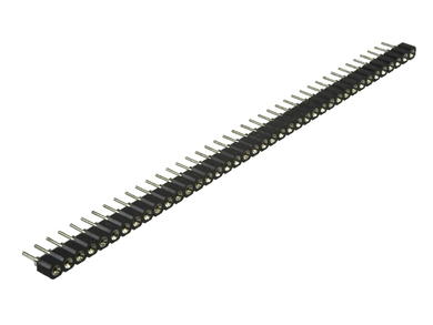 Socket; precision SIP; PSIP40mini; 2,54mm; easy split type; 40 ways; 1x40; through hole; tinned; 3,2mm; RoHS