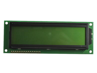 Wyświetlacz; LCD; alfanumeryczny; 1602B SLYBBA/5V; 16x2; Kolor tła: zielony; podświetlenie LED; 99mm; 25mm; AV-Display; RoHS