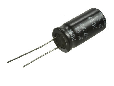 Kondensator; elektrolityczny; 15uF; 450V; KJ2W150MNN1225; fi 12,5x25mm; 5mm; przewlekany (THT); luzem; Elite; RoHS