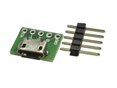 Socket; microUSB A; G/m/USB; USB 2.0; white; for prototype plate; horizontal; metal