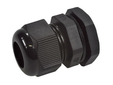 Dławnica; DP16/H BK; poliamid; IP68; czarny; PG16; 10÷14mm; 22,5mm; z gwintem PG; Ergom; RoHS