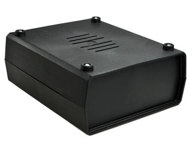 Enclosure; multipurpose; Z2W; polystyrene; 179mm; 150mm; 70mm; black; with side panels; venting holes; Kradex; RoHS