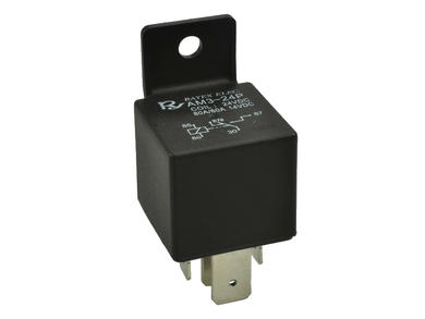 Relay; electromagnetic automotive; AM3-24P; 24V; DC; SPDT; 80A; 14V DC; with connectors; with mounting bracket; Rayex Elec.; RoHS