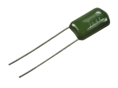 Capacitor; polyester; MKT; 2,4nF; 1kV; 5%; 3,5x7,5x12,5mm; 5mm; bulk; -40...+85°C