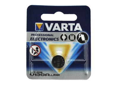 Battery; alkaline; AG13/L1154/LR44; 1,5V; 100mAh; blister; VARTA; L1154; AG13; LR44