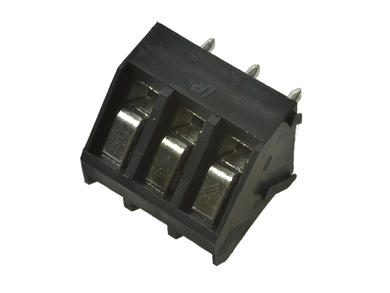 Terminal block; AK300/03-5.0-G; AK300; 3 ways; R=5,00mm; 12,5mm; 15A; 300V; through hole; angled 45°; square hole; slot screw; screw; 0,14÷2,5mm2; grey; PTR Messtechnik; RoHS