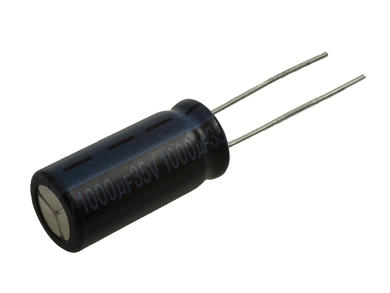 Capacitor; electrolytic; 1000uF; 35V; TK; TKP102M1VG21M; fi 10x21mm; 5mm; through-hole (THT); tape; Jamicon; RoHS