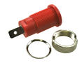 Banana socket; 4mm; 24.306.1; red; 4,8mm connector; 23,5m; 32A; 1kV; zinc plated brass; ABS; Amass; RoHS