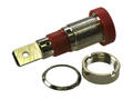 Banana socket; 4mm; 24.241.1; red; 4,8mm connector; 28mm; 24A; 60V; zinc plated brass; PA; Amass; RoHS