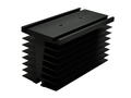 Heatsink; SSRTH-140; for 1 phase SSR; with holes; blackened; 0,8K/W; 140mm; 70mm; 80mm