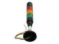 Warning light; HBJD-40DW3RYG24B; continual light; with discontinual buzzer; 3 layers; red; green; yellow; LED; 24V; AC/DC; with base; Onpow; -25÷+55°C