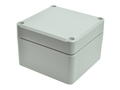 Enclosure; multipurpose; Z111SJ-TM; ABS; 82mm; 80mm; 55mm; IP67; light gray; hermetic; wiith cast gasket and brass bushing; Kradex; RoHS