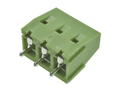 Terminal block; XY128VA-5.08-3P; AK128; 3 ways; R=5,08mm; 14,1mm; 15A; 250V; through hole; straight; lift type; square hole; slot screw; screw; horizontal; 2,5mm2; green; Xinya; RoHS