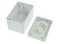 Enclosure; multipurpose; G2105; polycarbonate; 120mm; 80mm; 85mm; IP65; light gray; recessed area on cover; Gainta; RoHS