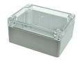 Enclosure; multipurpose; G212C; polycarbonate; 115mm; 90mm; 55mm; IP65; light gray; transparent lid; Gainta; RoHS