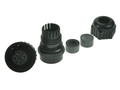 Socket; 934125100; 4 ways; straight; screw; 2,5mm2; CA3LD; 6-12mm; for cable; nylon66; black; IP67; 16A; 400V; Hirschmann; RoHS