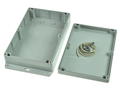 Enclosure; multipurpose; G218MF; polycarbonate; 222mm; 146mm; 55mm; IP65; light gray; mounting flange; Gainta; RoHS