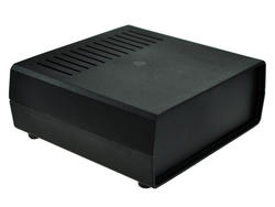 Enclosure; multipurpose; Z1AW; polystyrene; 172mm; 176mm; 68mm; black; venting holes; with side panels; Kradex; RoHS