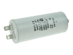 Kondensator; silnikowy (rozruchowy); I150V616K-B1; MKSP; 16uF; 450V AC; fi 35x83mm; konektory 6,3mm; śruba z nakrętką; Miflex; RoHS Kondensator; silnikowy (rozruchowy); I150V616K-B1; MKSP; 16uF; 450V AC; fi 35x83mm; konektory 6,3mm; śruba z nakrętką; Miflex; RoHS