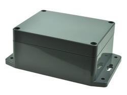 Enclosure; multipurpose; G311MF; ABS; 115mm; 90mm; 55mm; IP65; dark gray; mounting flange; Gainta; RoHS