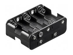 Battery holder; G310; 10xR6(AA); battery clip; container; black; RoHS; R6 AA