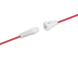 Fuse socket; GSH 127-5; diam.5x20mm; leads; 6A; 250V AC; Goobay; RoHS