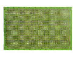 Płytka; uniwersalna; UM-66; 2294; 100x160; 2,54mm; eurokarta; wiercona; 1szt.; zielona
