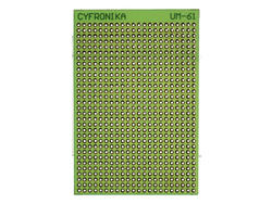 Płytka; uniwersalna; UM-61; 682; 58x88; 2,54mm; wiercona; 1szt.; zielona