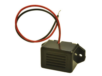 Buzzer elektromagnetyczny; KPMB-G2324L; 75 dB; 24V; 25mA; 4kHz; na panel; z generatorem; przewody; 15mm; KEPO; RoHS; FC 208L