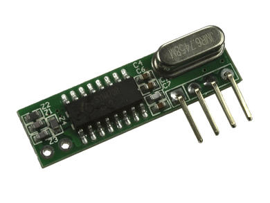 Extension module; radio receiver; A-OOK433.92; 3÷5,5V; 433,92 MHz; 4,1mA; pin strips; compatible with CYT1;CYT5;CYT8; -20...+70°C