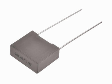 Kondensator; poliestrowy; MKT; 1,5uF; 100V DC/63V AC; R60EF4150506AK; 10%; 5x11x13mm; 10mm; luzem; -55...+105°C; Kemet; RoHS Kondensator; poliestrowy; MKT; 1,5uF; 100V DC/63V AC; R60EF4150506AK; 10%; 5x11x13mm; 10mm; luzem; -55...+105°C; Kemet; RoHS