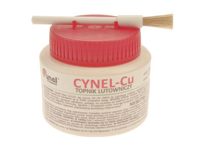 Topnik; do lutowania; Cynel-Cu/100g; 100g; żel; butelka; Cynel Unipress